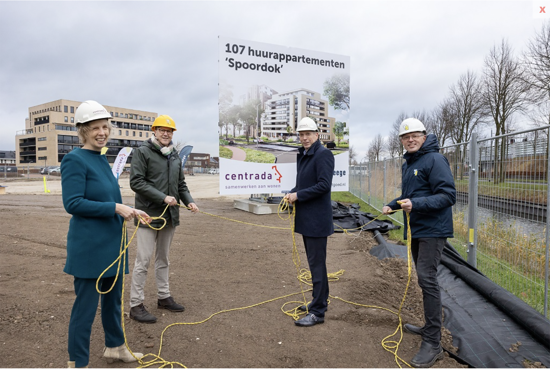 Eerste paal huurwonigen Spoordok